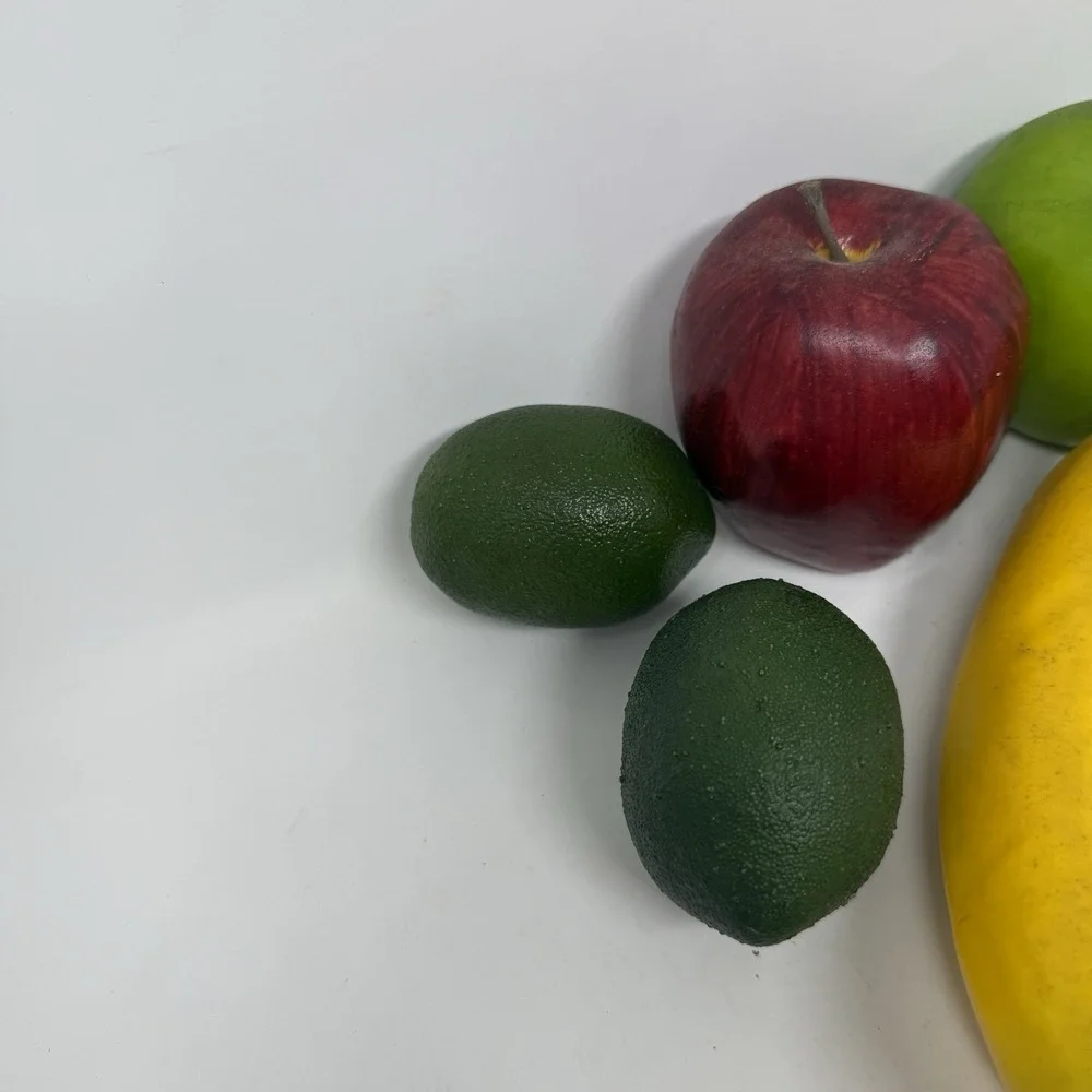 Lot Faux Fake Fruits - Realistic Apples Limes Oranges Bananas Lemons Decor